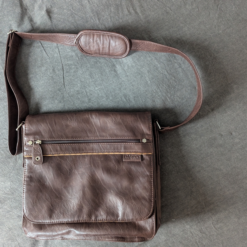 Brown Leather Messenger Bag